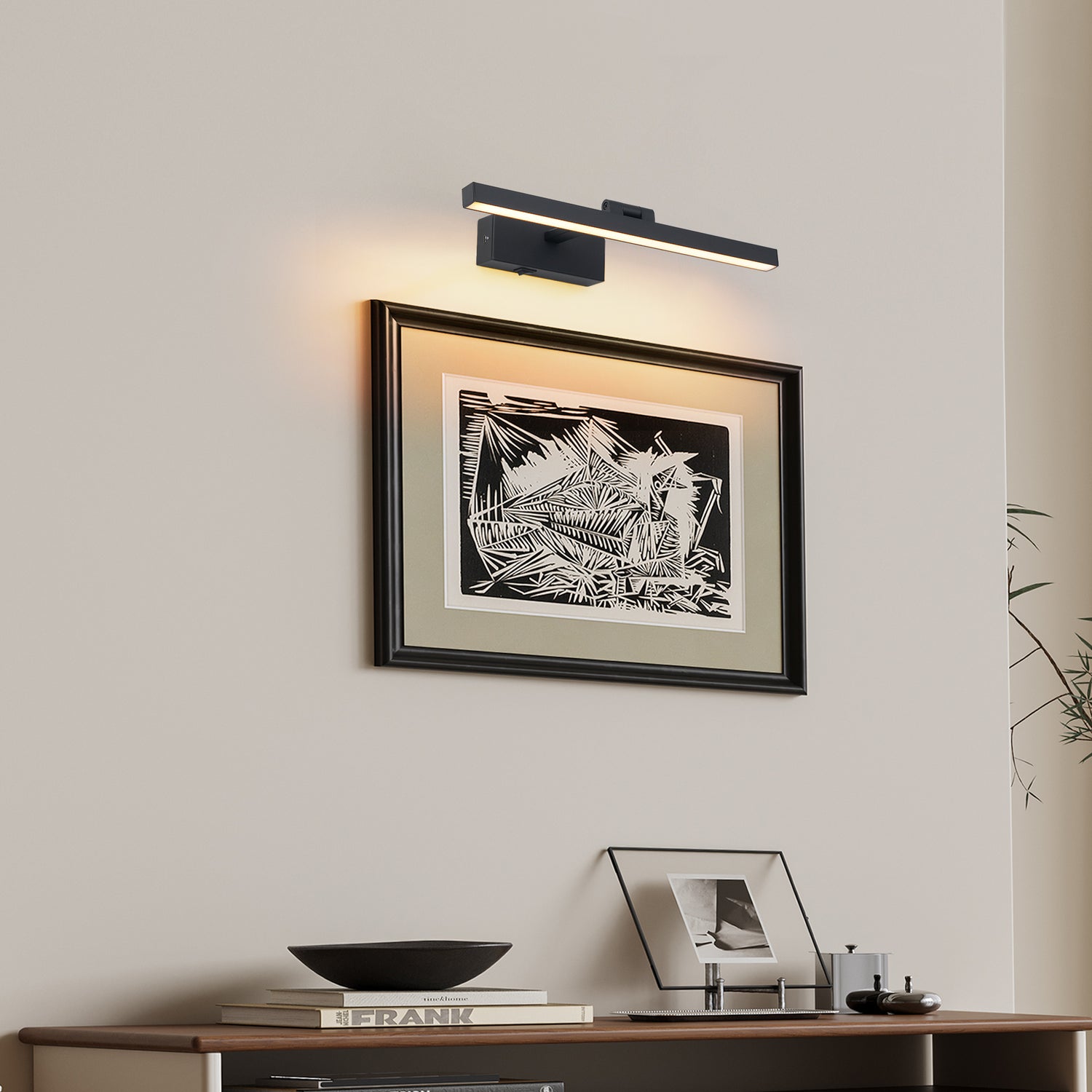 Modern Rectangluar Decorative LED Black Vanity Light