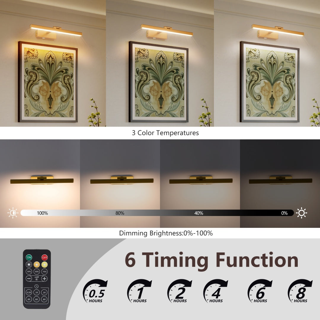 Modern Rectangluar Decorative LED Gold Vanity Light