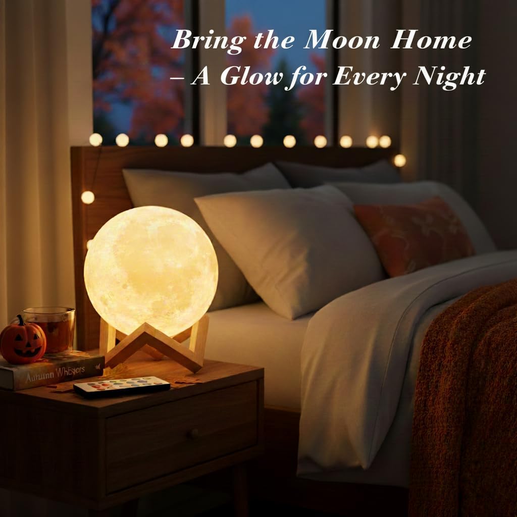 Night LED Moon Lamp - 16 Colors