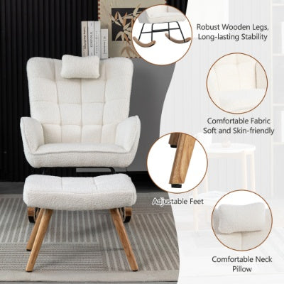 White Cozy Lounge Chair
