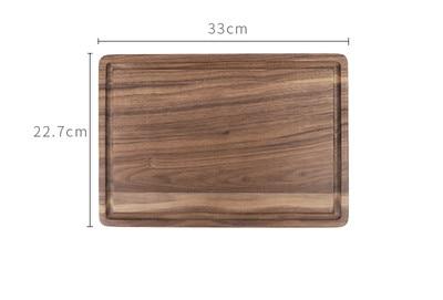 Black Walnut Wood Modern Round Cutting Board