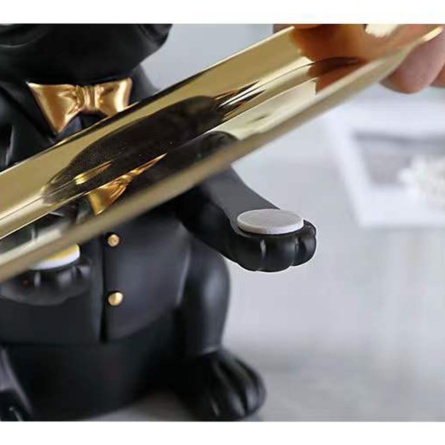 Luxury French Bulldog Statue Decoration with Storage Tray