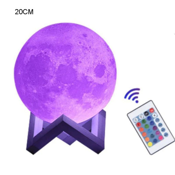 Night LED Moon Lamp - 16 Colors