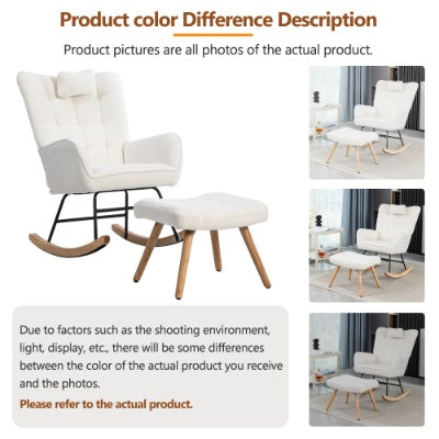 White Cozy Lounge Chair