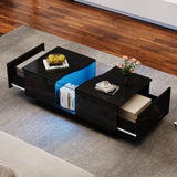 Black LED Coffee Table