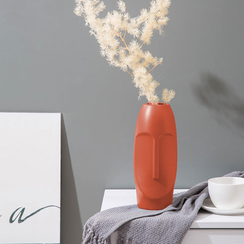 Modern Glazed Minimalistic Vase Plastic