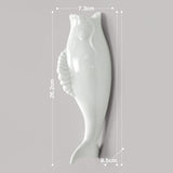 Ceramic White Goldfish Wall Decoration Vase