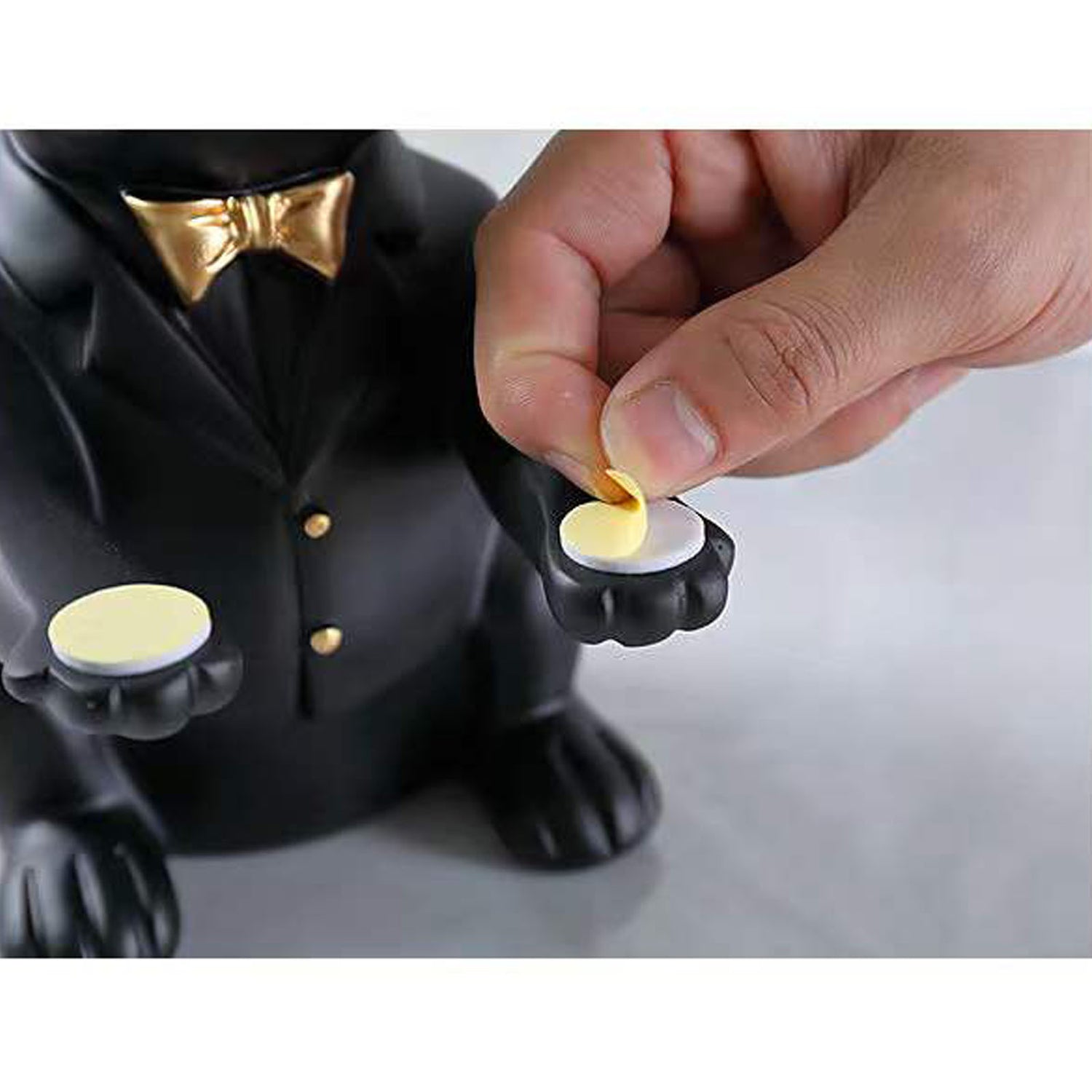 Luxury French Bulldog Statue Decoration with Storage Tray