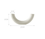 White Nordic Ceramic Minimal Modern Vase