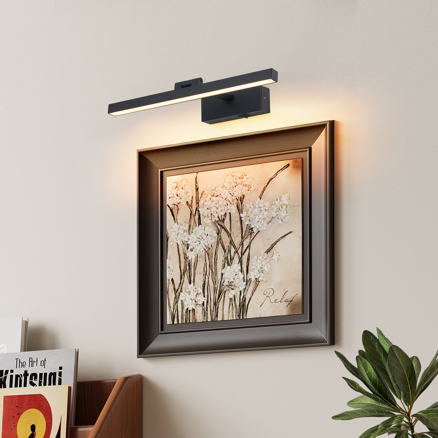 Modern Rectangluar Decorative LED Black Vanity Light