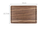 Black Walnut Wood Modern Round Cutting Board