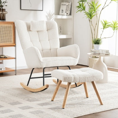 White Cozy Lounge Chair