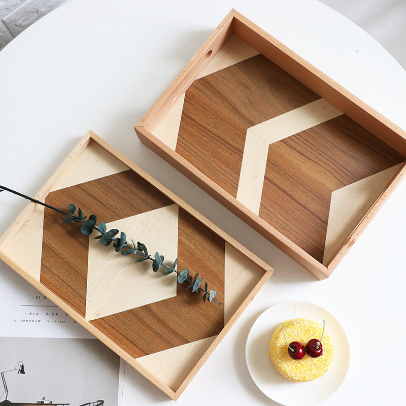 Wooden Modern Hexagon Kitchen Tray