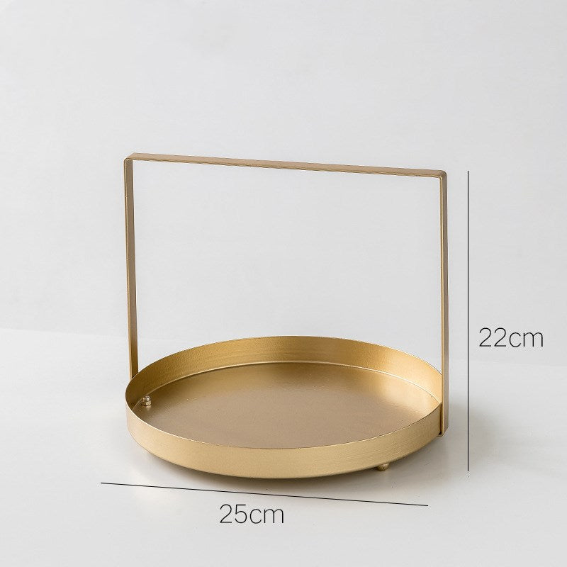 Metal tray nordic storage tray fruit tray