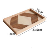 Wooden Modern Hexagon Kitchen Tray