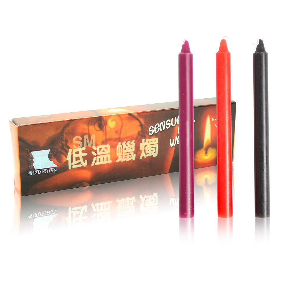 Low Temperature Candles Red Blue White