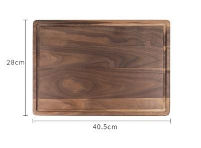 Black Walnut Wood Modern Round Cutting Board