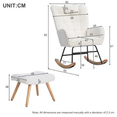 White Cozy Lounge Chair