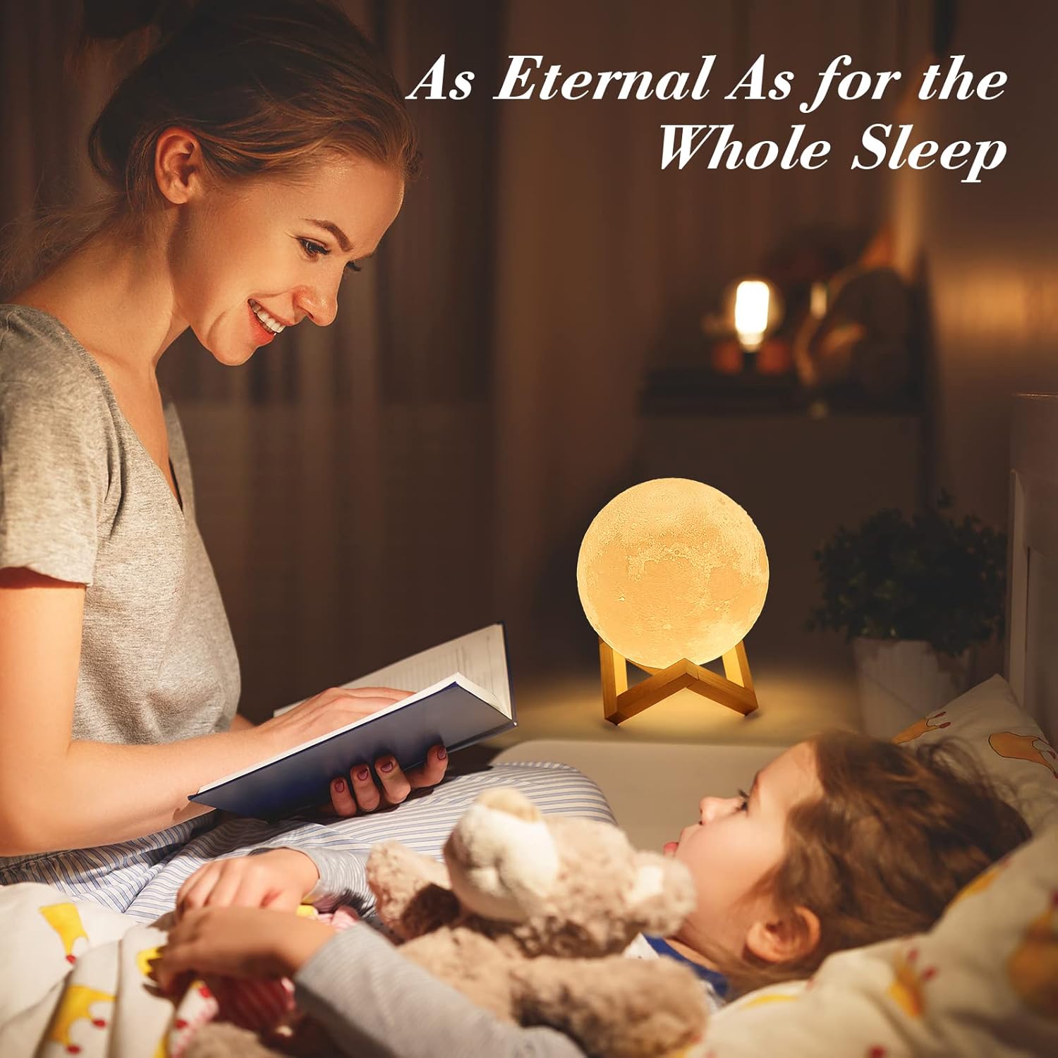 Night LED Moon Lamp - 16 Colors
