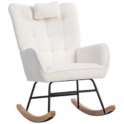 White Cozy Lounge Chair