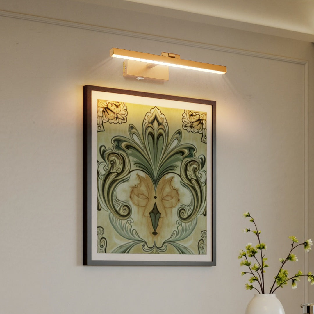 Modern Rectangluar Decorative LED Gold Vanity Light