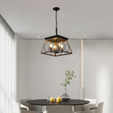 Modern Fancy Chandelier Metal Cage Lamp
