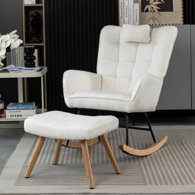 White Cozy Lounge Chair