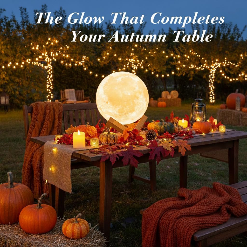 Night LED Moon Lamp - 16 Colors