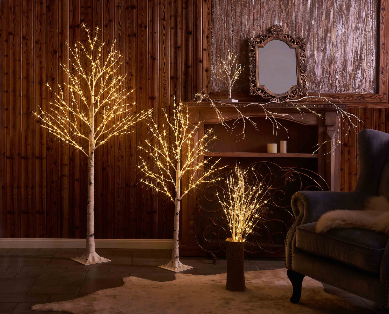 Nordic Birch Tree Decorative Lighting