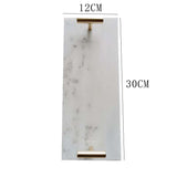 Luxury Modern Plate Marble and Gold Storage Tray