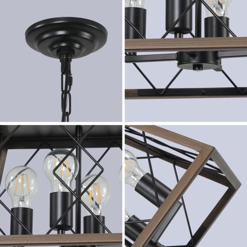 Angles of Modern Fancy Chandelier Metal Cage Lamp