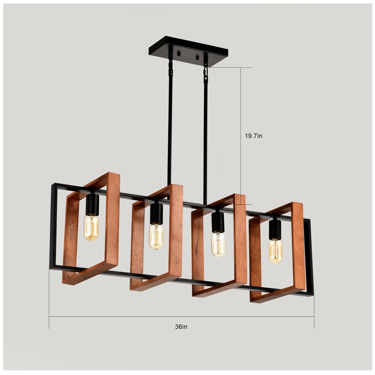View details for Wood and Metal Modern Kitchen Lighting