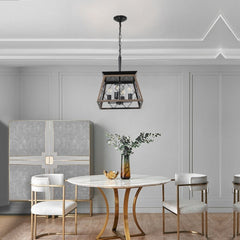 Modern Fancy Chandelier Metal Cage Lamp